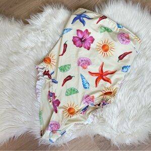 ASOS Design May Frill Bandeau Swimsuit